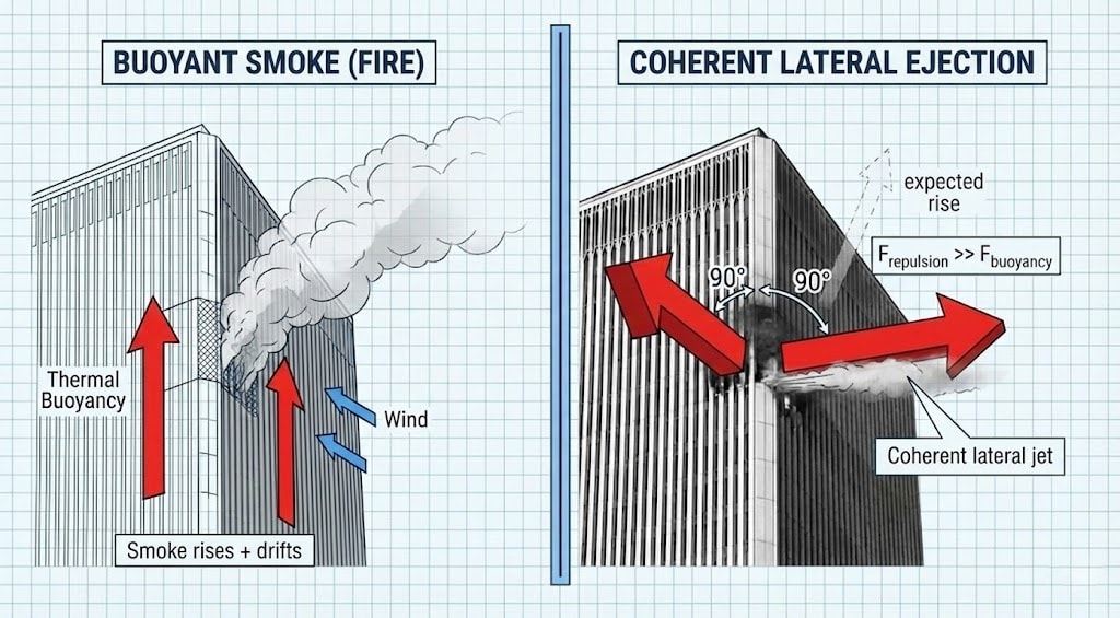 Diagram 55. Schematic diagram illustrating fume vector anomaly and dielectrophoretic plume forcing mechanism